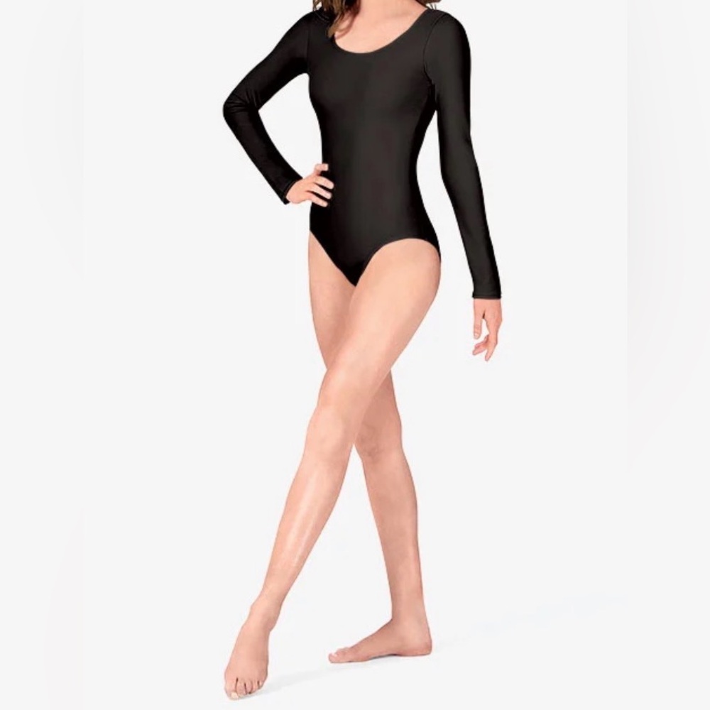 NWT THEATRICALS Womens Long Sleeve Dance Leotard - size Medium